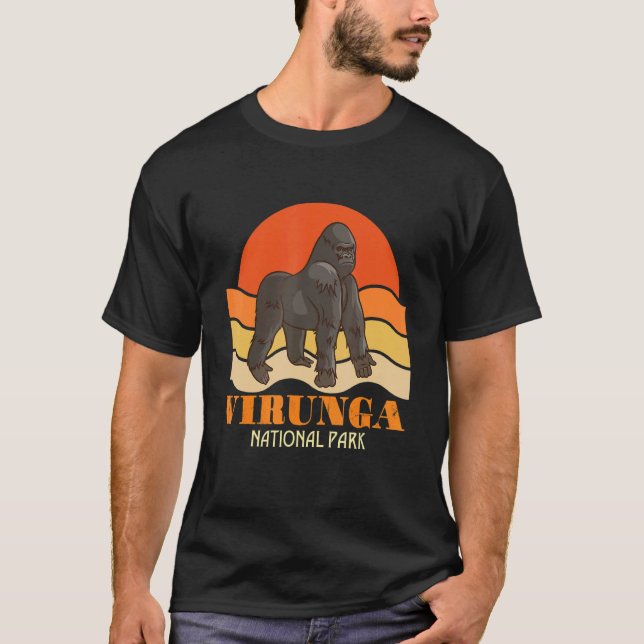 Virunga National Park Congo Gorilla Safari Africa  T-Shirt (Front)