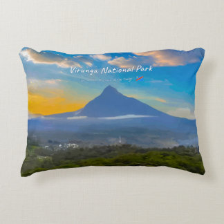 Virunga National Park, DR Congo - Volcano Accent Pillow