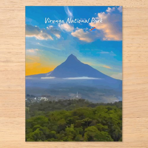 Virunga National Park, DR Congo - Volcano Acrylic Invitations
