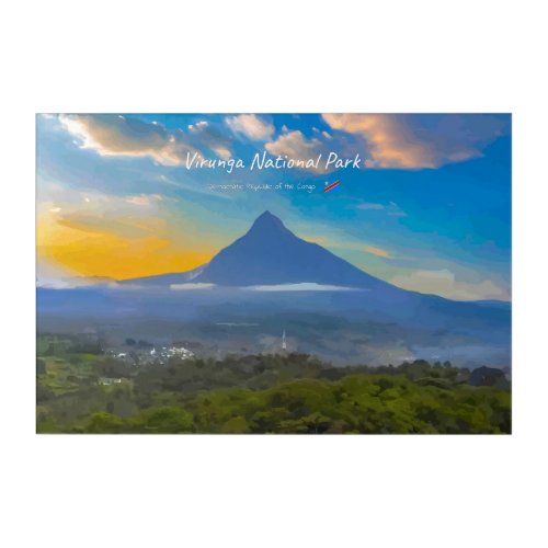 Virunga National Park, DR Congo - Volcano Acrylic Print