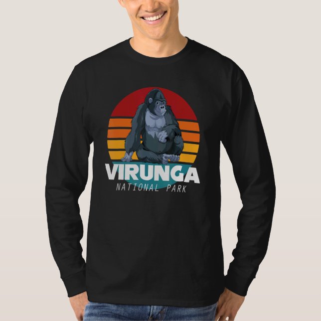 Virunga National Park Safari Gorilla Souvenir Afri T-Shirt (Front)
