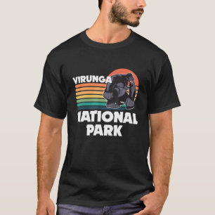 Virunga Park in Africa Gorilla Safari Souvenir Con T-Shirt