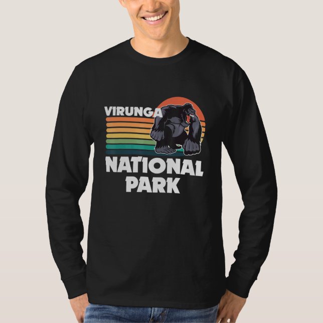 Virunga Park in Africa Gorilla Safari Souvenir Con T-Shirt (Front)