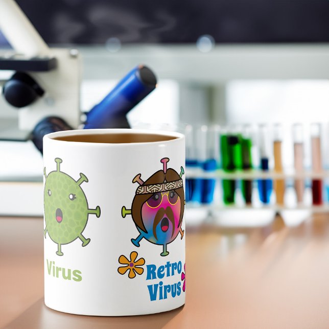Virus and Retro Virus Funny Coffee Mug (Creator Uploaded)