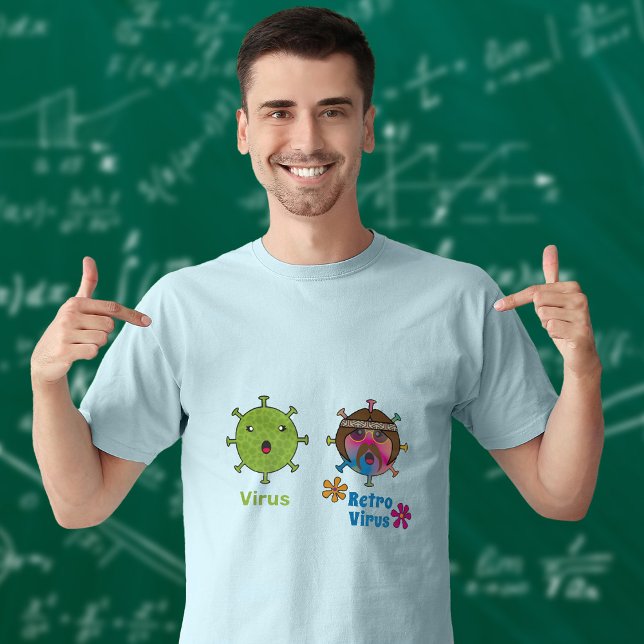 Virus and Retro Virus Funny T-Shirt (Creator Uploaded)