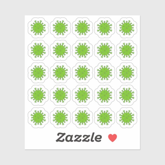 Virus Bacteria Germ Medical Sick Day Planner Sticker (Sheet)