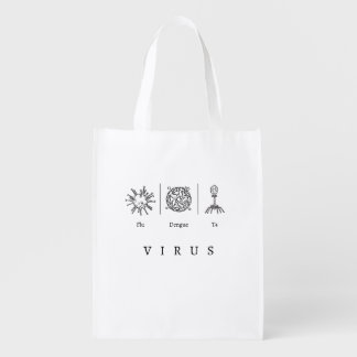 Virus Cells Grocery Bag