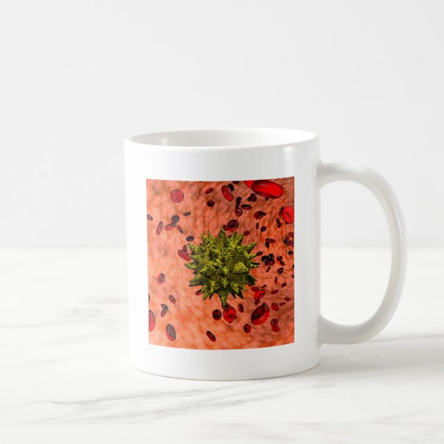virus in bloodstream coffee mug (Right)