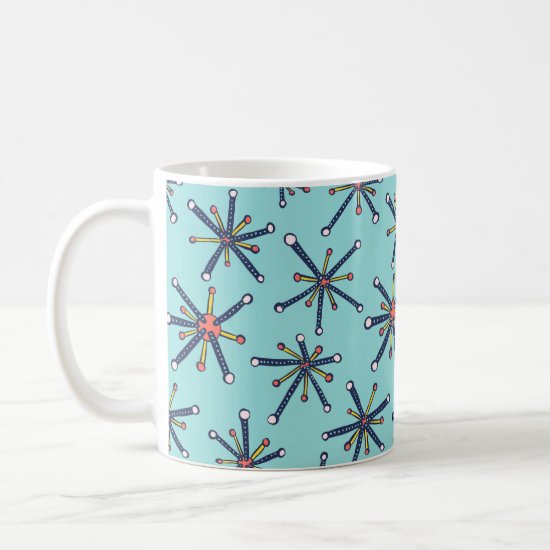 Virus Molecule Pattern - Retro Modern Microbiology Coffee Mug