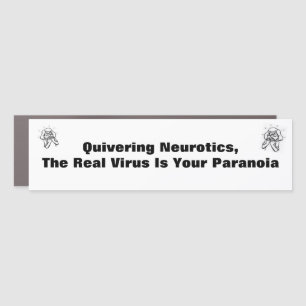 Virus Paranoia Car Magnet