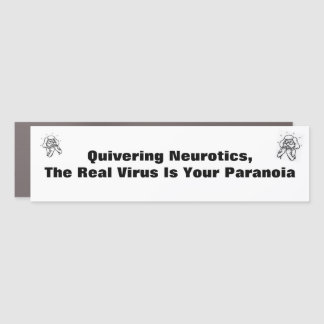 Virus Paranoia Car Magnet