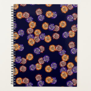 Viruses in Purple, Red, and Orange Planner