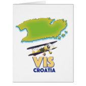 Vis Croatia map (Front)