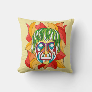 Visage Grimace Throw Pillow
