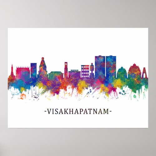 Visakhapatnam Andhra Pradesh Skyline Poster