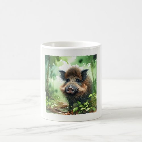 Visayan Warty Pig in Watercolors REF35 _ Watercolo Coffee Mug