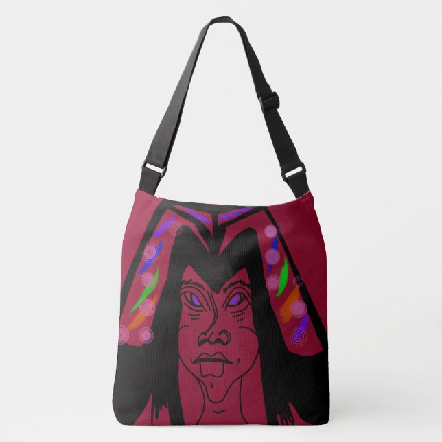 Viscountess with Headdress Crossbody Bag (Front)