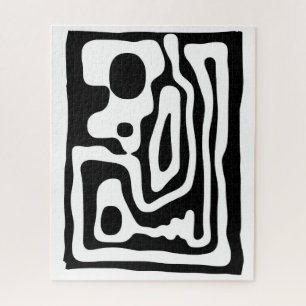 Vise Grip: Abstract Black & White Jigsaw Puzzle