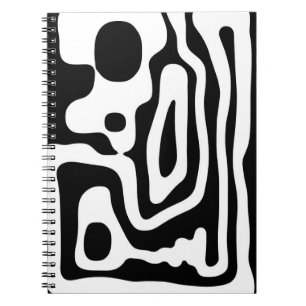 Vise Grip: Abstract Black & White Notebook