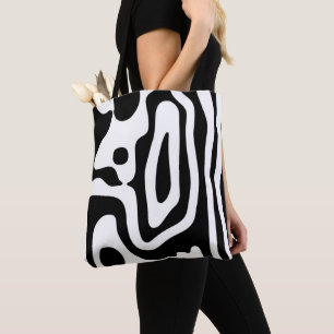 Vise Grip: Abstract Black & White Tote Bag