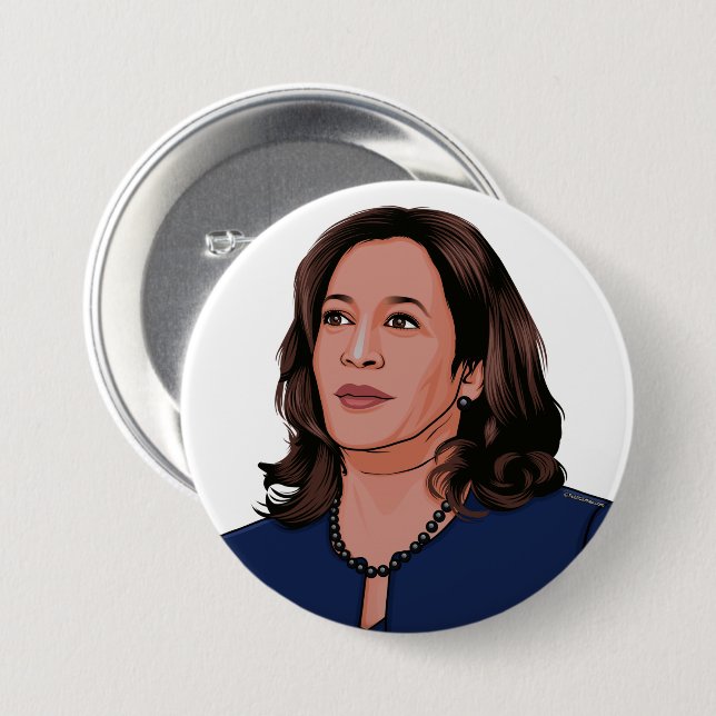 Vise President Kamala Harris Button (Front & Back)