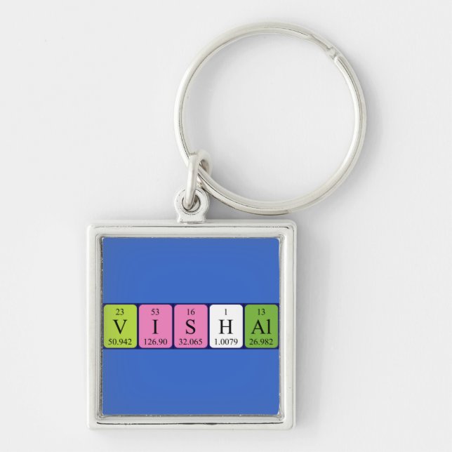 Vishal periodic table name keyring (Front)