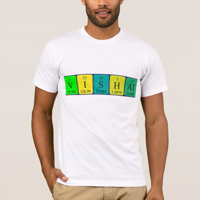 Vishal periodic table name shirt (Front)