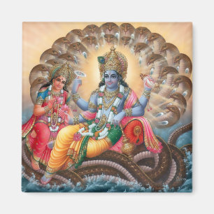 Vishnu & Lakshmi Magnet - Version 2