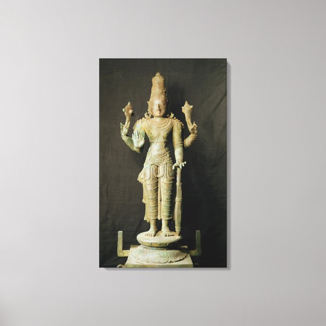 Vishnu, Late Chola Canvas Print (Front)