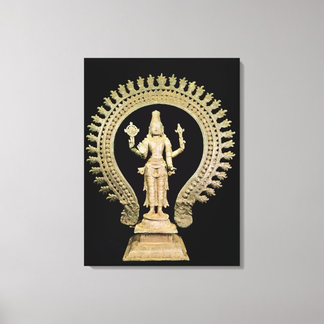 Vishnu, Late Chola Canvas Print (Front)