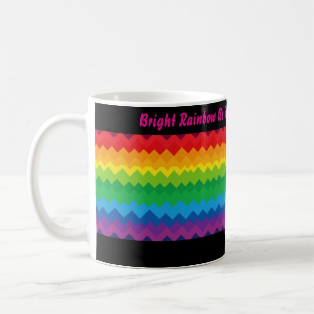 “Visibility” – An Abstract Pride Pattern #1 Coffee Mug (Left)