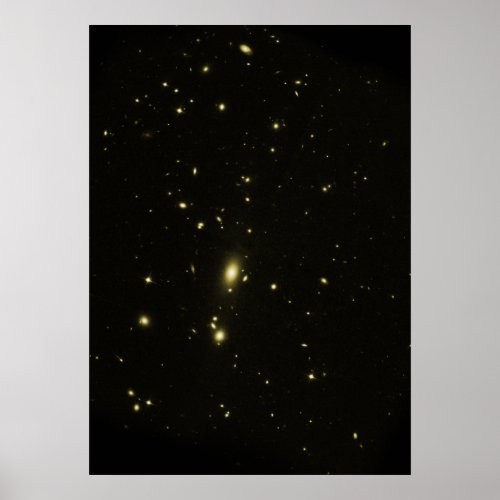 Visible_Light Image of Galaxy Cluster MS 0735 Poster