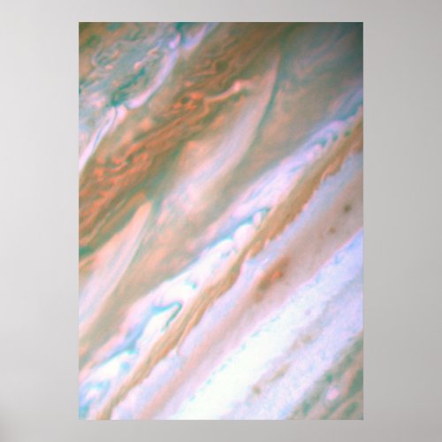 Visible_Light Image of Jupiter __ Hubble Space Poster