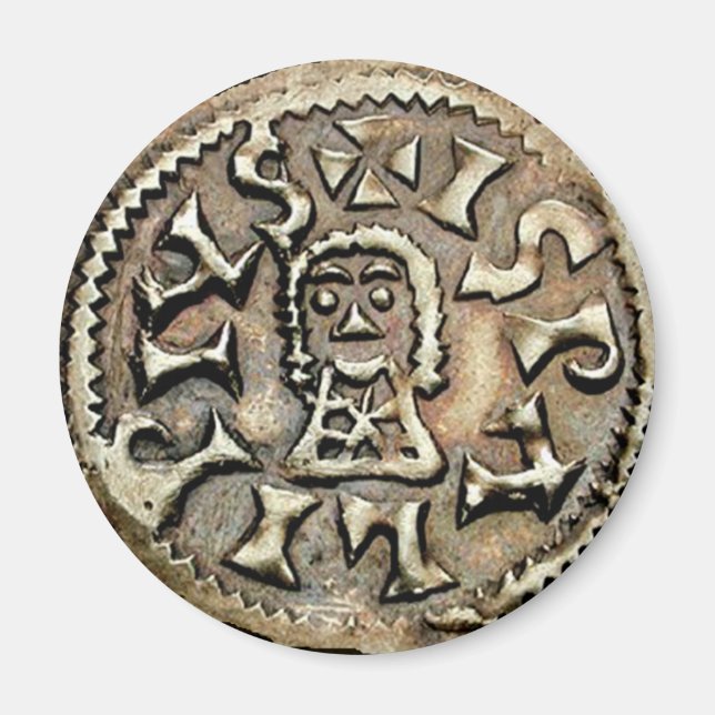 Visigoth Chindaswinth Gold Coin Reverse Magnet (Front)