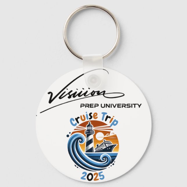 Visiiion Cruise Trip 2025 Merch Key Chain (Front)