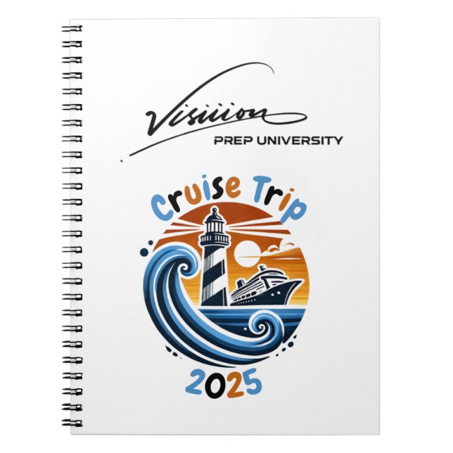 Visiiion Cruise Trip Merchandise Notebook (Front)