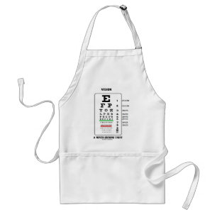 Vision A Never-Ending Sight (Snellen Chart) Adult Apron