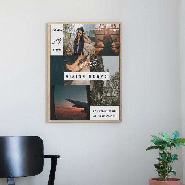 Vision Board Dream Life Manifest Faux Canvas Print (Creator Uploaded)