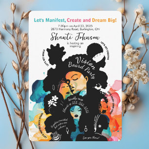 Vision Board Party Invitation