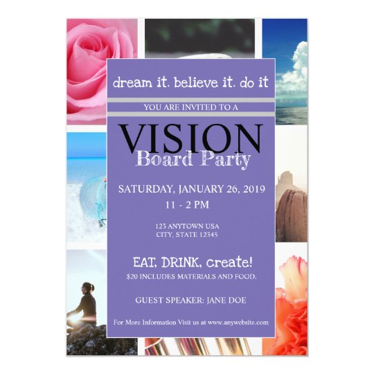 Vision Board Party Invitation | Zazzle.com