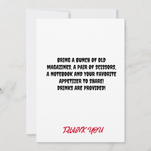 Vision Board Party Invitation, Dream vision Invitation | Zazzle