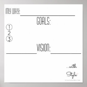 Vision Board...with Style Poster