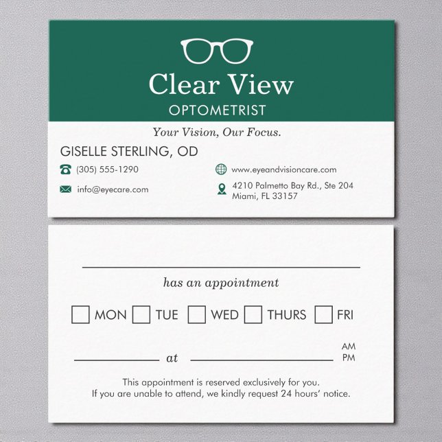Vision Care Appointment Reminder Optometrist (Creator Uploaded)