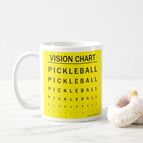 VISION CHART _ PICKLEBALL COFFEE MUG