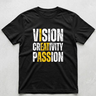 Vision Creativity Passion Funny Meme Men's Humor T-Shirt