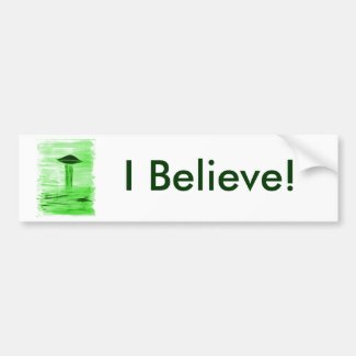 VISION-D8 painting br green hue Bumper Sticker