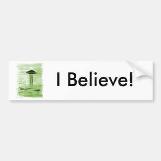 VISION-D8 painting green hue Bumper Sticker