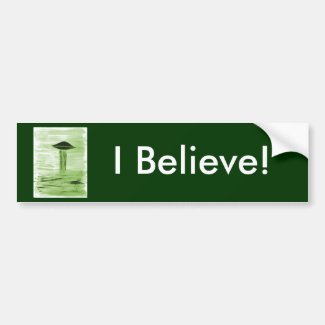 VISION-D8 painting green hue Bumper Sticker