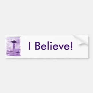 VISION-D8 painting purple hue Bumper Sticker