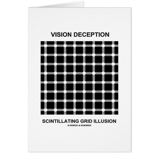 Vision Deception Scintillating Grid Illusion (Front)
